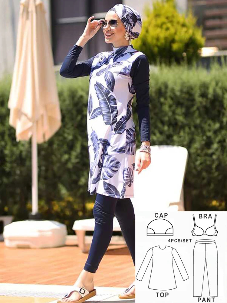 Jasmine's Burkini 4 Pieces Set