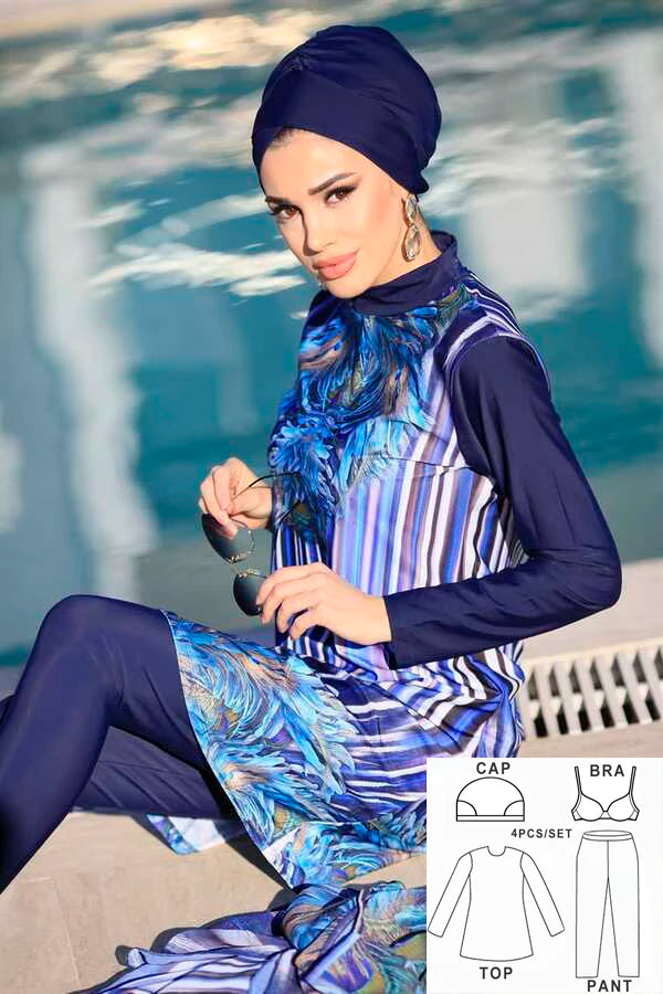 Jasmine's Burkini 4 Pieces Set